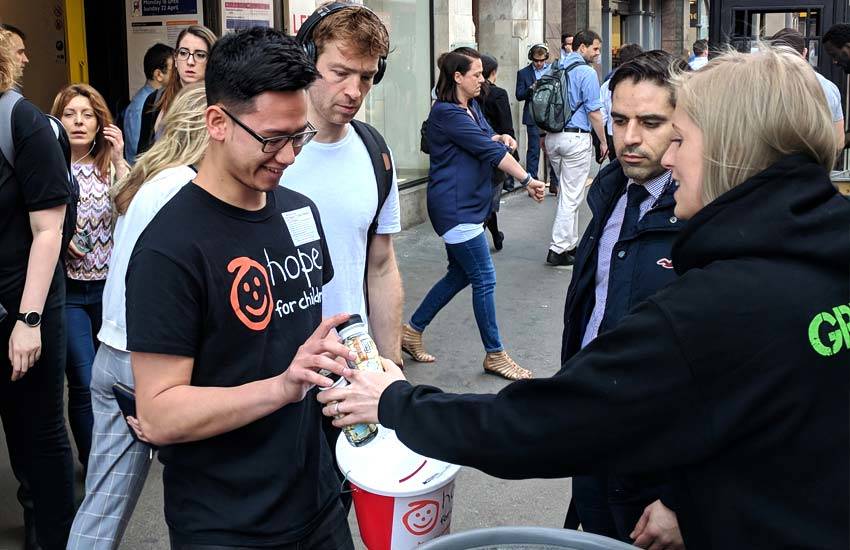 iMP provided product sampling bins and product sampling staff for Grenade Grenade - Product Sampling, Promo Staff & Sampling bin Hire