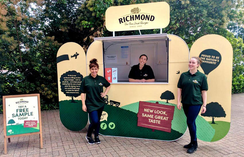 iMP provided product sampling pods and product sampling staff for Richmond Sausages Richmond Sausages - Product Sampling, Sampling Staff & Sampling Pods