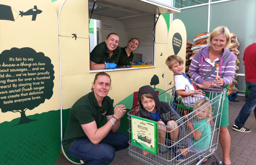 iMP provided product sampling pods and product sampling staff for Richmond Sausages Richmond Sausages - Product Sampling, Sampling Staff & Sampling Pod Hire