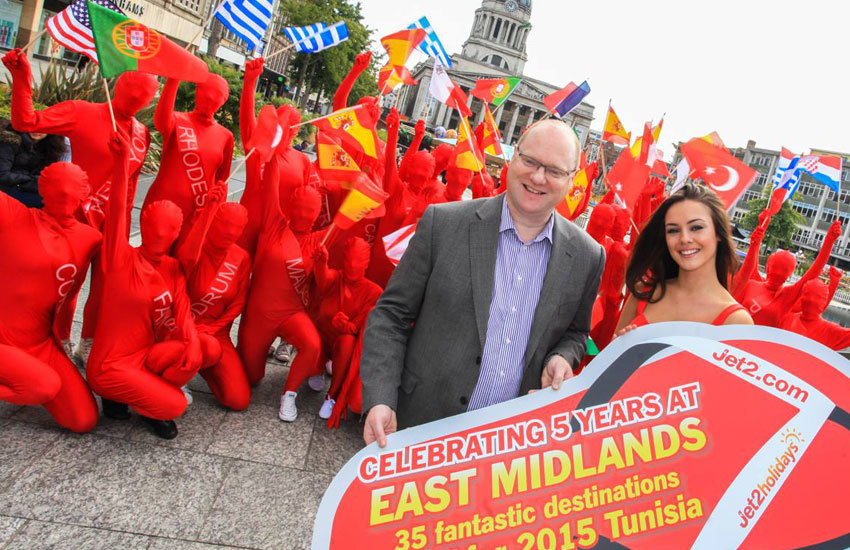 iMP provided flashmob staff to support a promotional marketing campaign for Jet2.com Jet2.com flashmob staff in Birmingham
