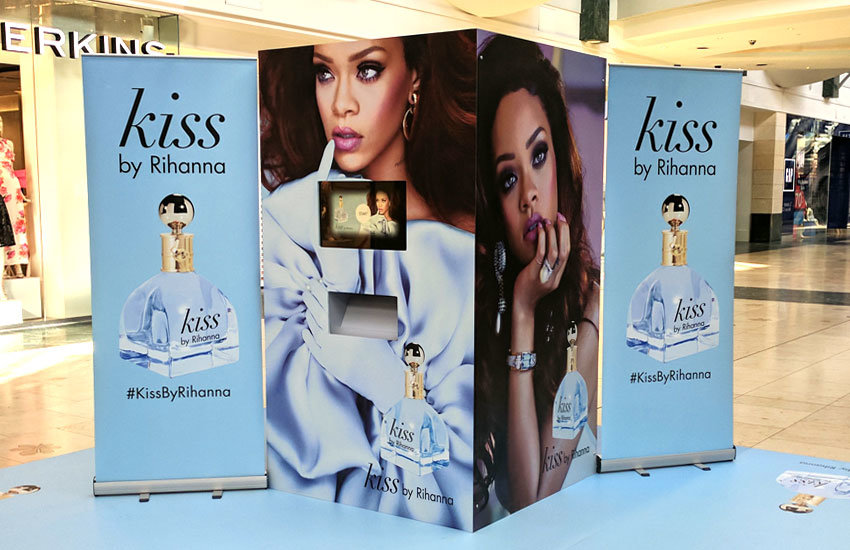 iMP provided experiential staff & promo staff to support an experiential marketing campaign for Kiss by Rihanna Kiss by Rihanna - Experiential marketing, Experiential Staff