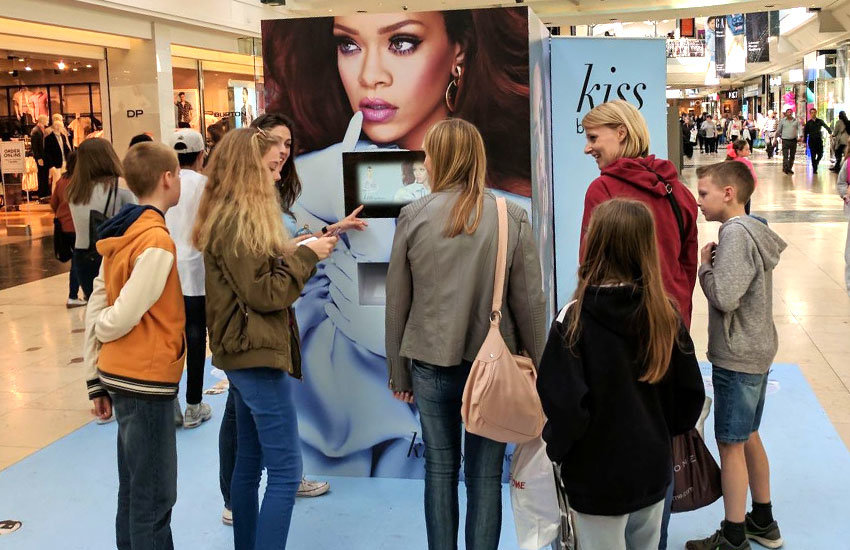 iMP provided experiential staff & promo staff to support an experiential marketing campaign for Kiss by Rihanna Kiss by Rihanna - Experiential marketing, Experiential Staff