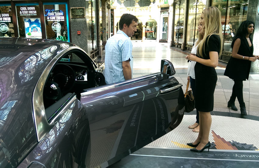 iMP provided brand ambassadors to support an experiential marketing campaign for the Rolls-Royce Wraith. Rolls-Royce - Product Demonstration & Experiential Staff