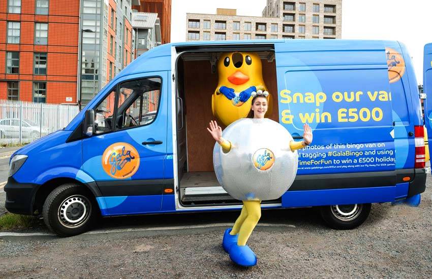 iMP provided experiential marketing and promo staff for Gala Bingo Gala Bingo Promo Van - Experiential Marketing & Promo Staff