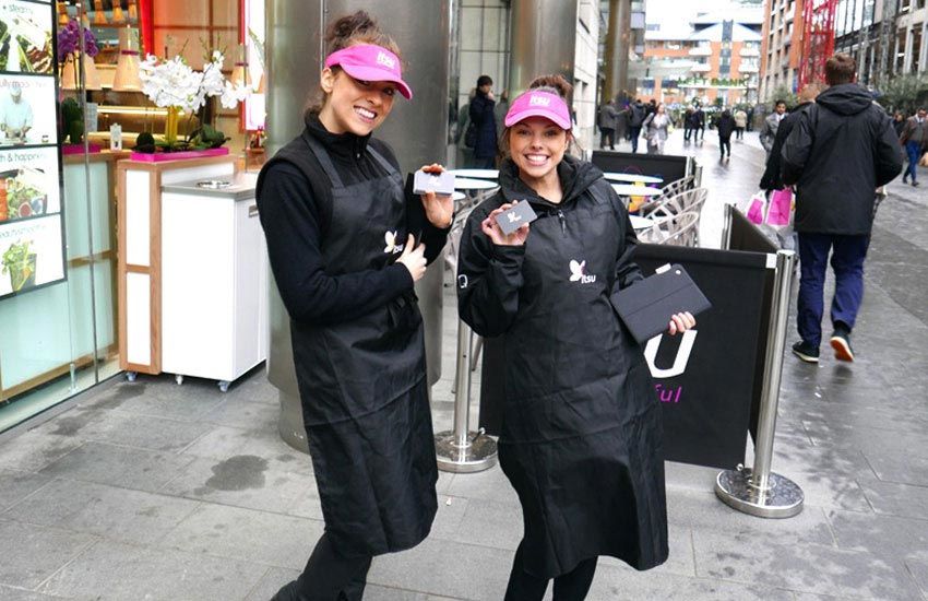 iMP provided data capture, flyer and leafleting staff to support an experiential marketing campaign for Itsu. iMP Flyer Staff, Leafleting & Promo Staff