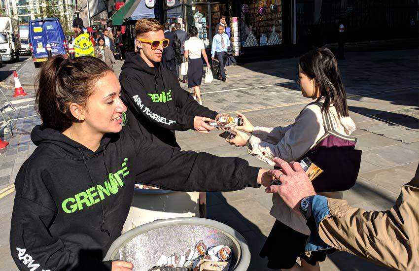 iMP provide sampling staff in Leeds and The North for Grenade. iMP provide industry leading product sampling staff in Leeds and across the UK.
