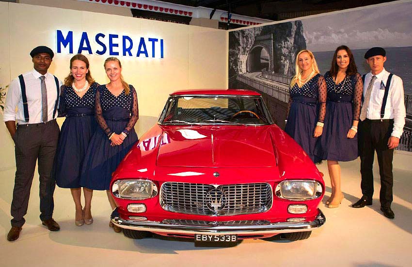 Maserati-Event-Staff iMP London event staff for Maserati