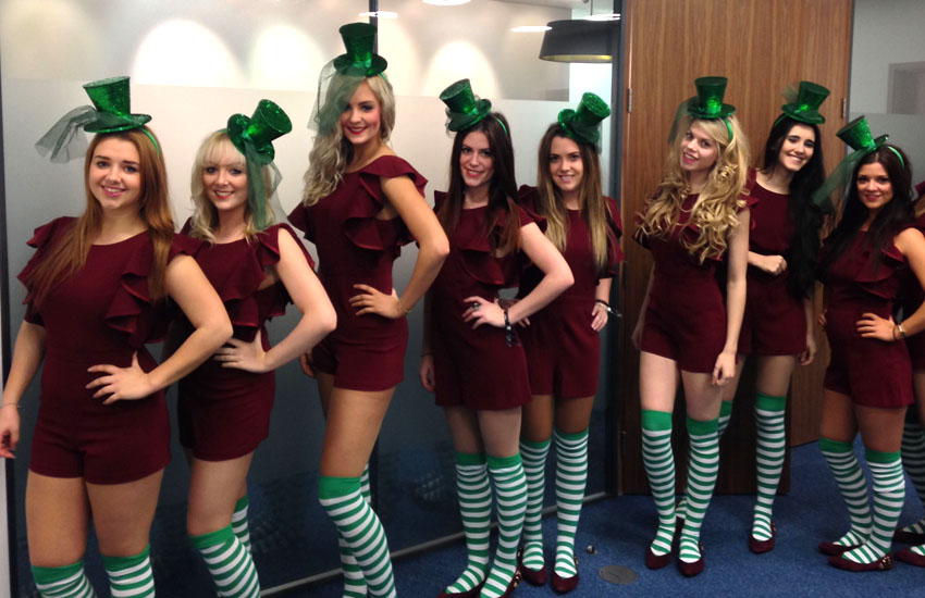 Christmas Promo Staff Hire Christmas elves and Santa's helpers.