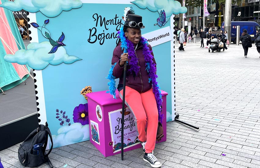 Experiential-Sampling-Monty-Bojangles-5 Product sampling at the Bullring Birmingham