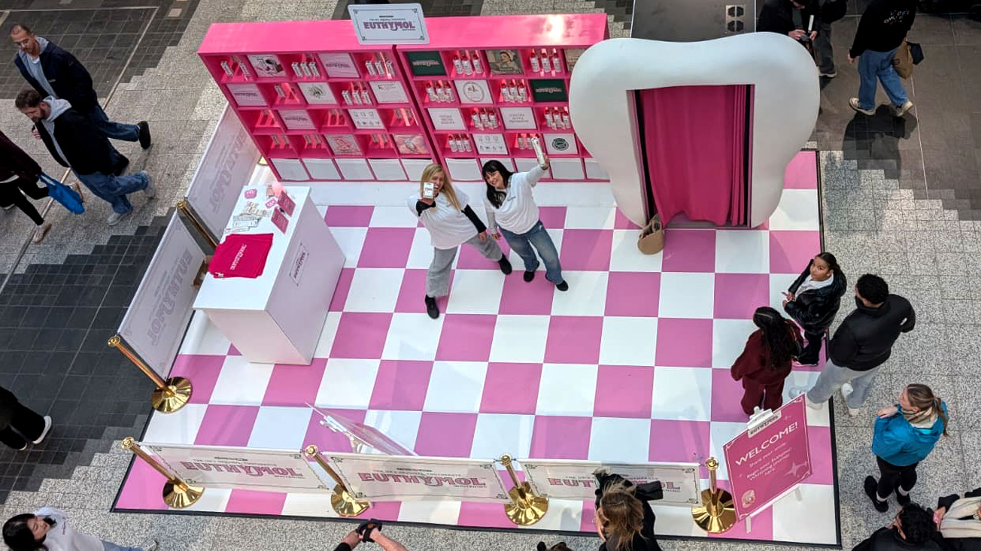 Euthymol Toothpaste brand activation at Westfield London