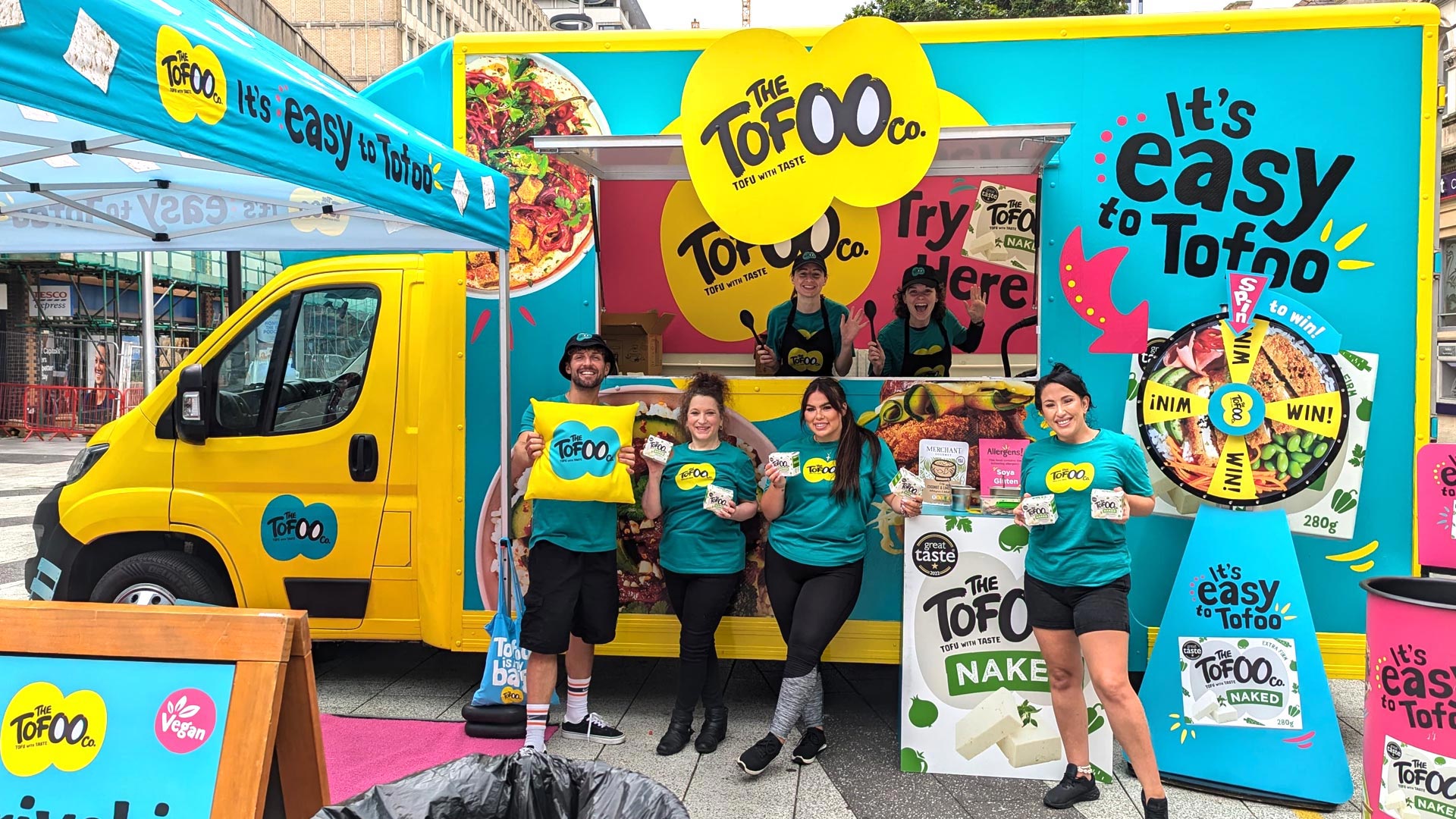iMP sampling team in action for Tofoo at a key FMCG festival