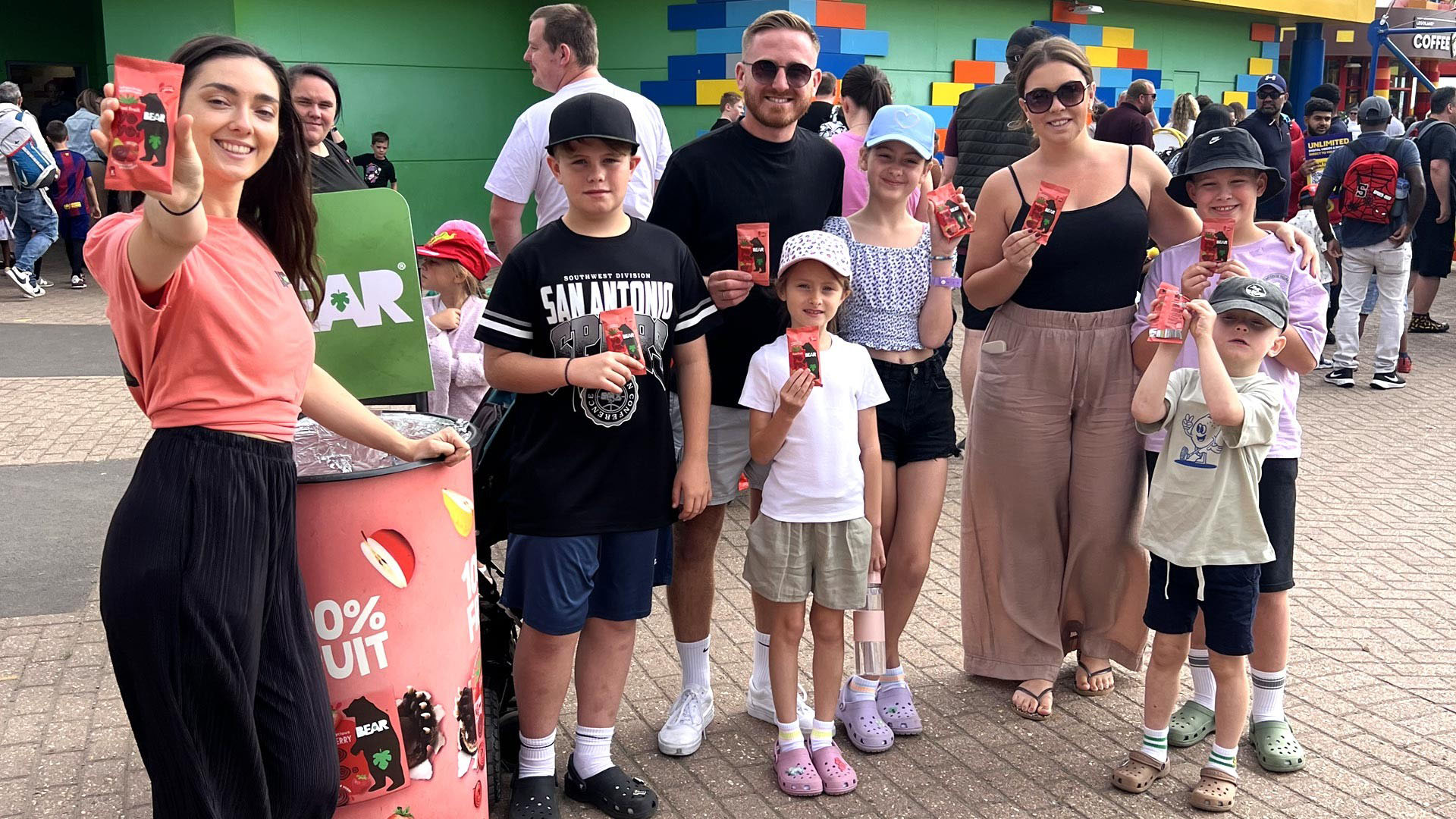 How we planned a sampling campaign for Bear Snacks at Legoland.