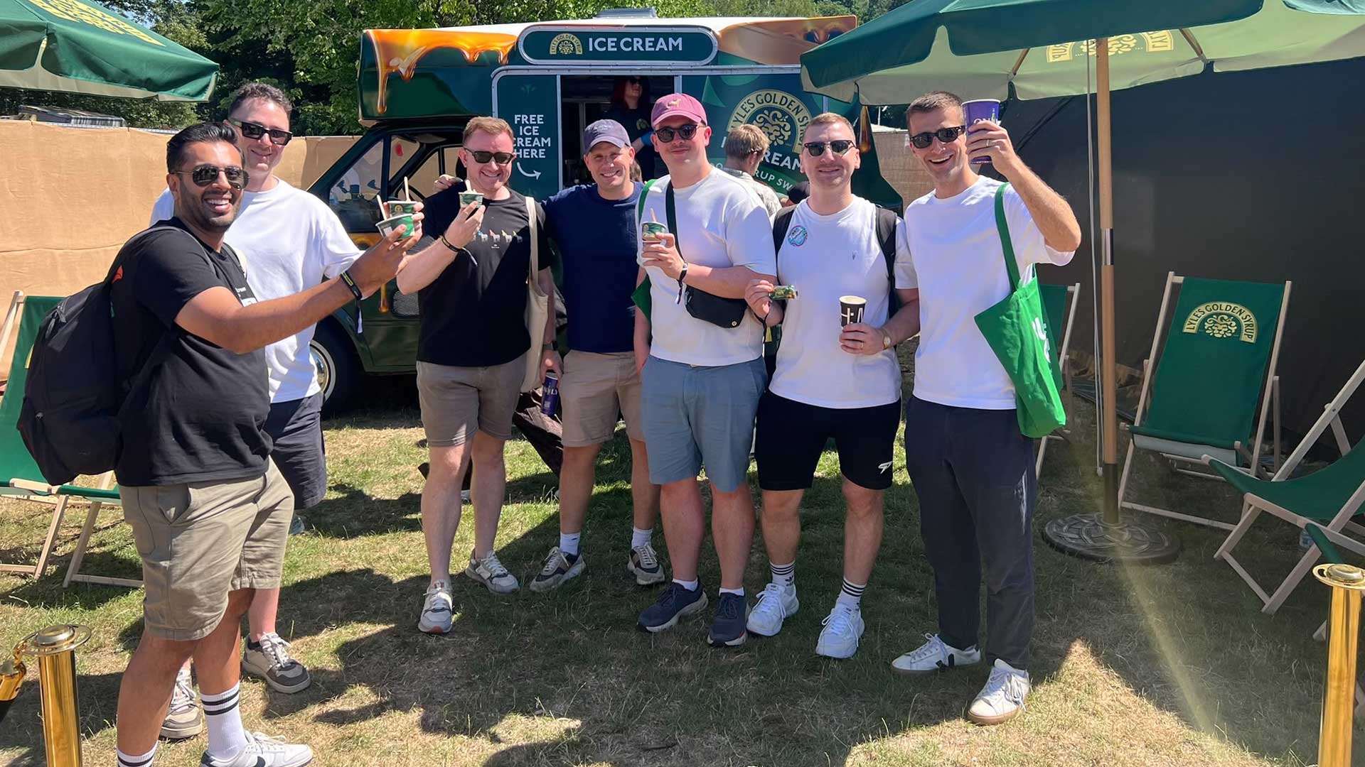 Engaging FMCG industry managers and festival attendees with chilled samples at Barcode Festival.