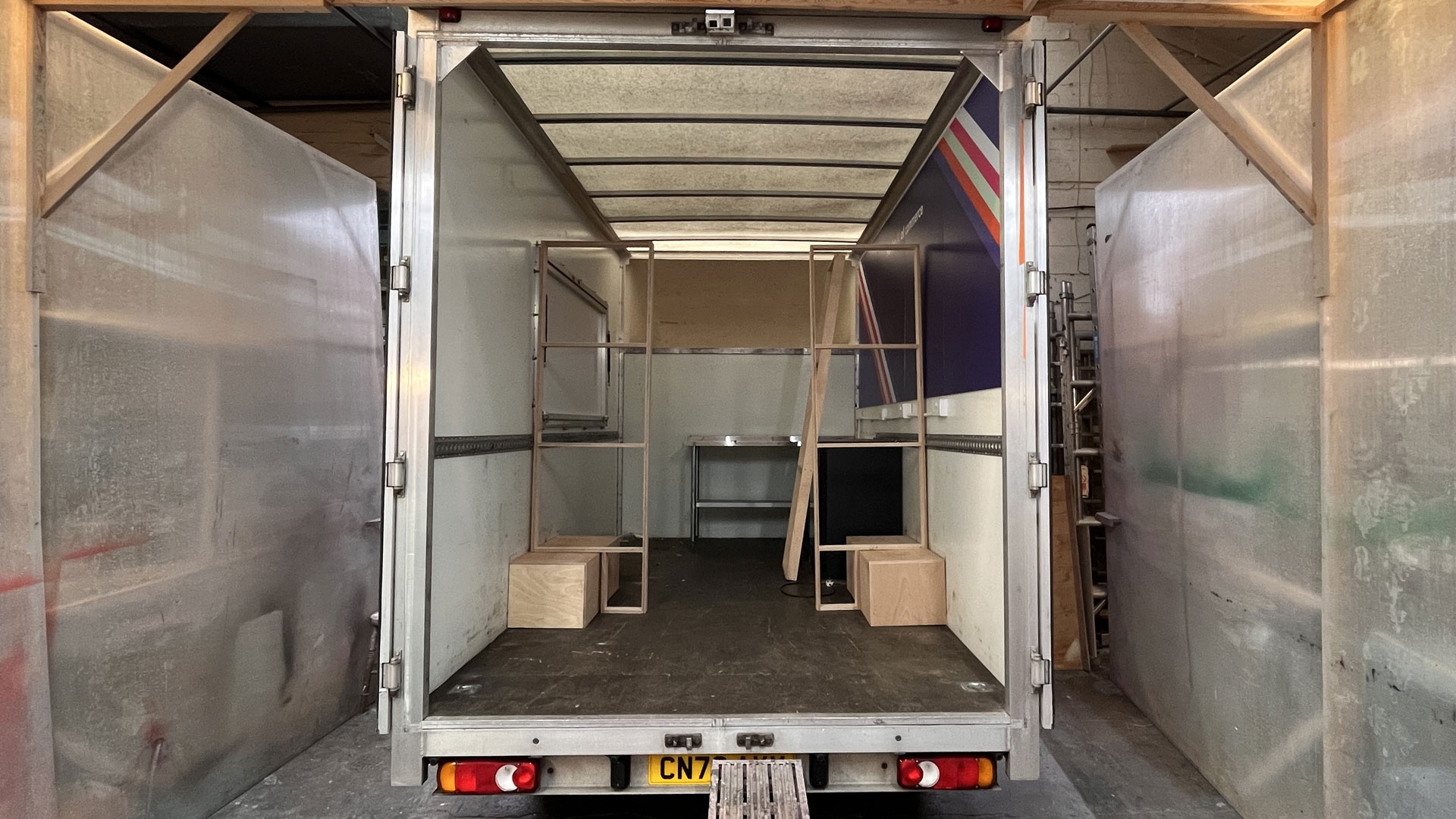 Interior fit out work for experiential exhibition van