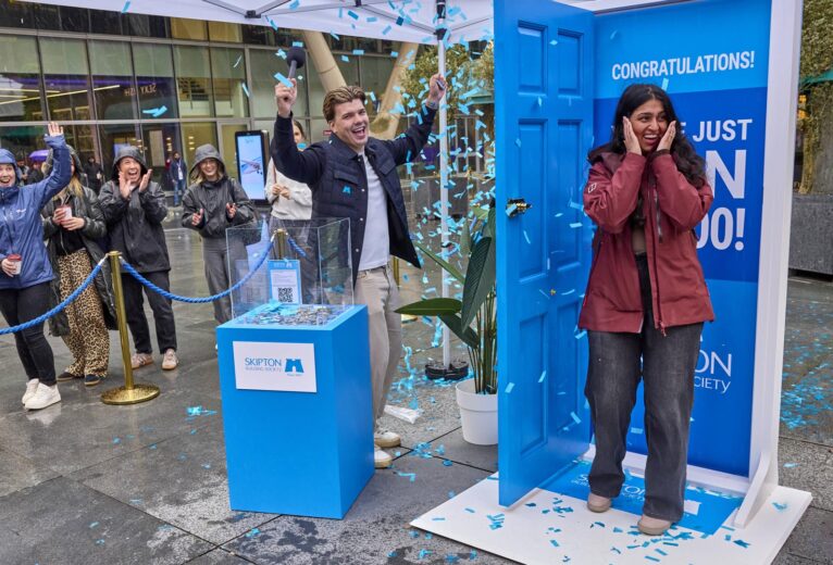 Winner of the Manchester pop up activation for Skipton Building Society