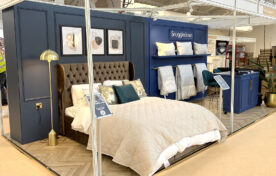 Real life pop up for Snuggledown at Olympia London