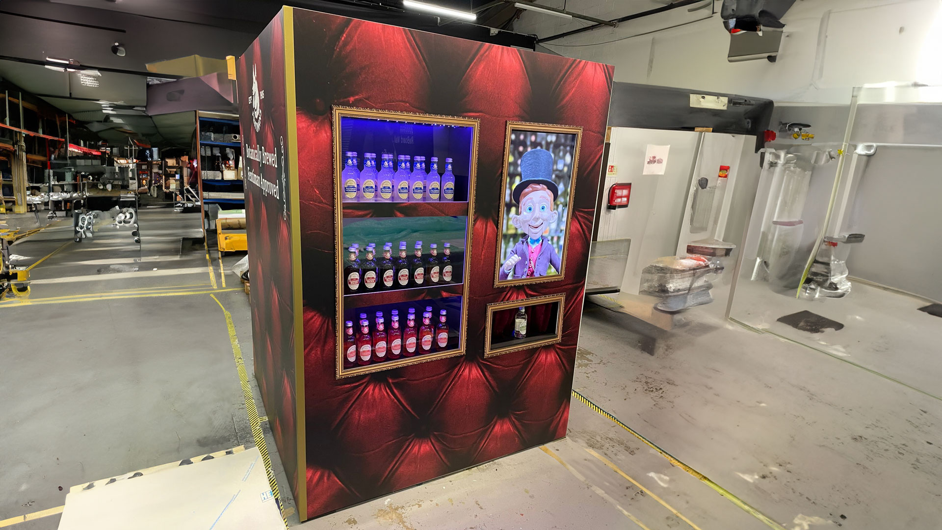 Concept design and build for Fentimans pop-up vending machine