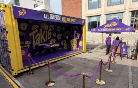 iMP designed, built and wrapped a branded shipping container for Takis