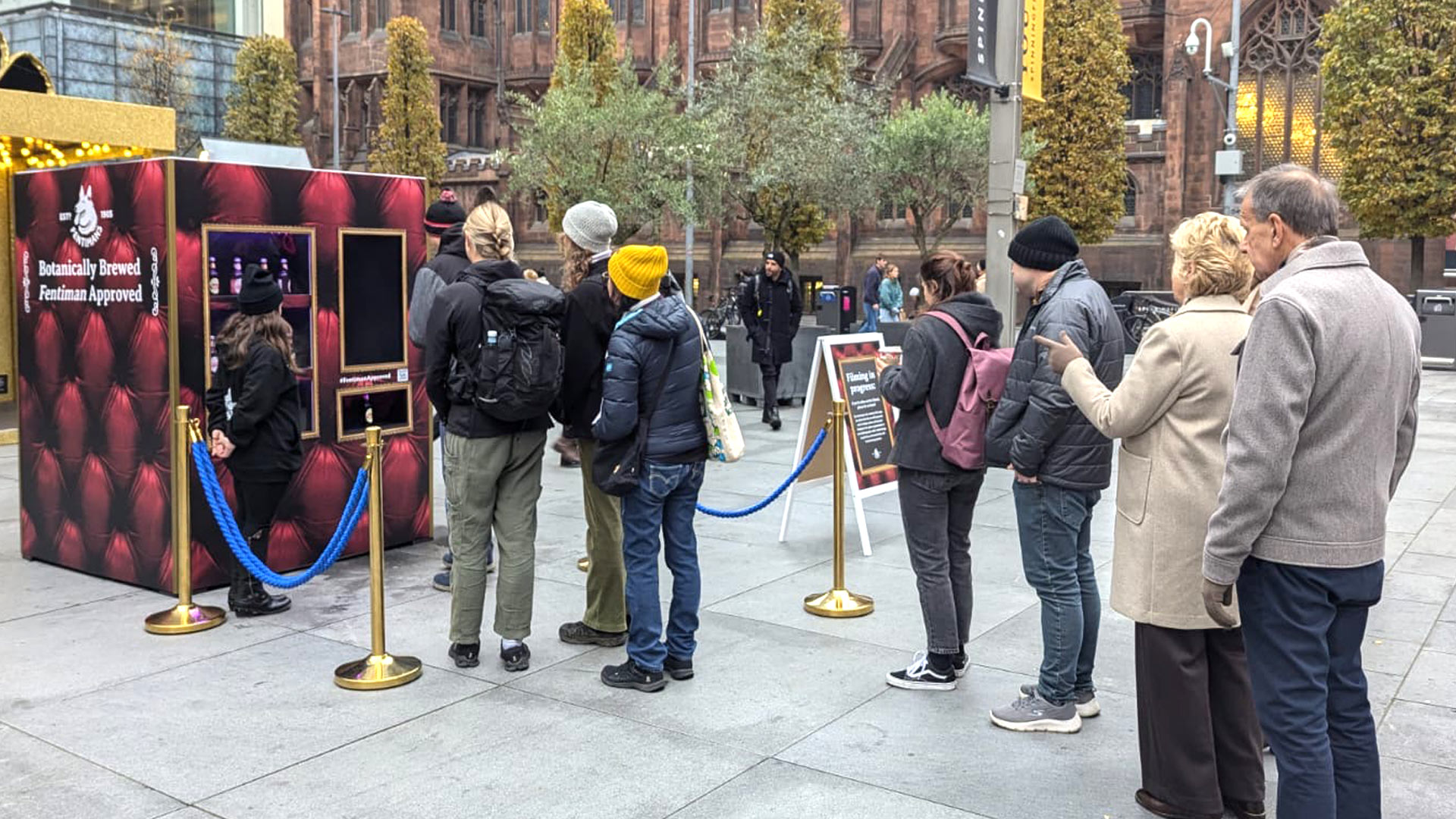 Vending machine pop-up experience for Fentimans soft drinks by iMP Experiential